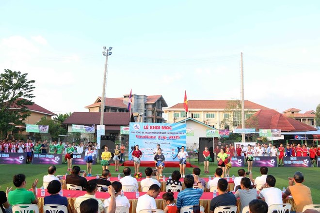 Khai mạc Giải bóng đá thanh niên Việt Nam tại Lào lần thứ II