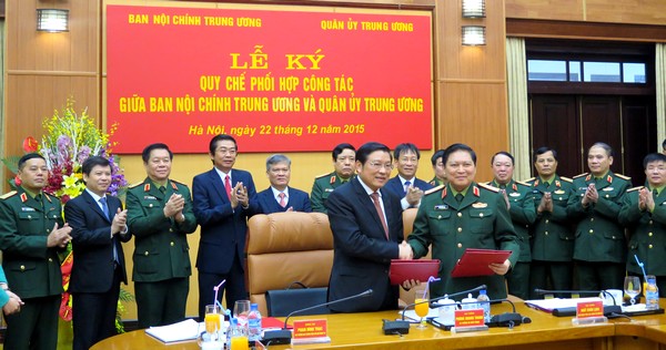 Nâng cao chất lượng, hiệu quả phối hợp công tác giữa Ban Nội chính Trung ương và Quân ủy Trung ương