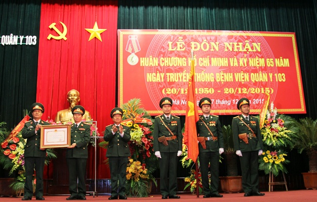Bệnh viện Quân y 103 đón nhận Huân chương Hồ Chí Minh