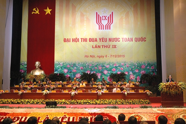 Ngày 7 12, khai mạc trọng thể Đại hội Thi đua yêu nước toàn quốc lần thứ IX