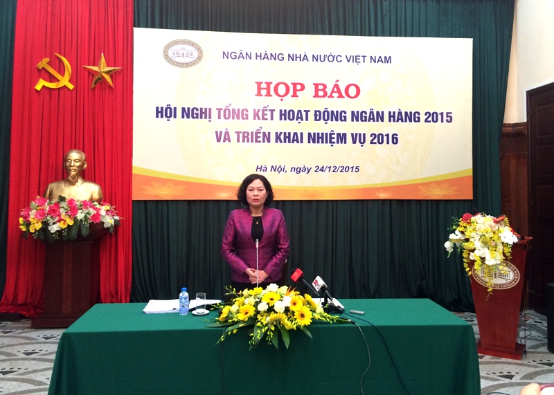 Năm 2015 tăng trưởng tín dụng ước đạt khoảng 18