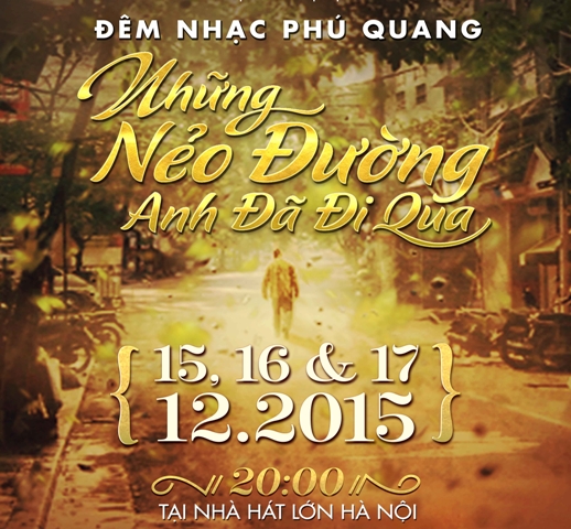 Phú Quang và 3 đêm nhạc tri ân khán giả Hà Nội
