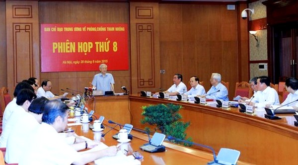 Ban Chỉ đạo Trung ương về phòng, chống tham nhũng sẽ họp phiên thứ 9 vào ngày 28 12