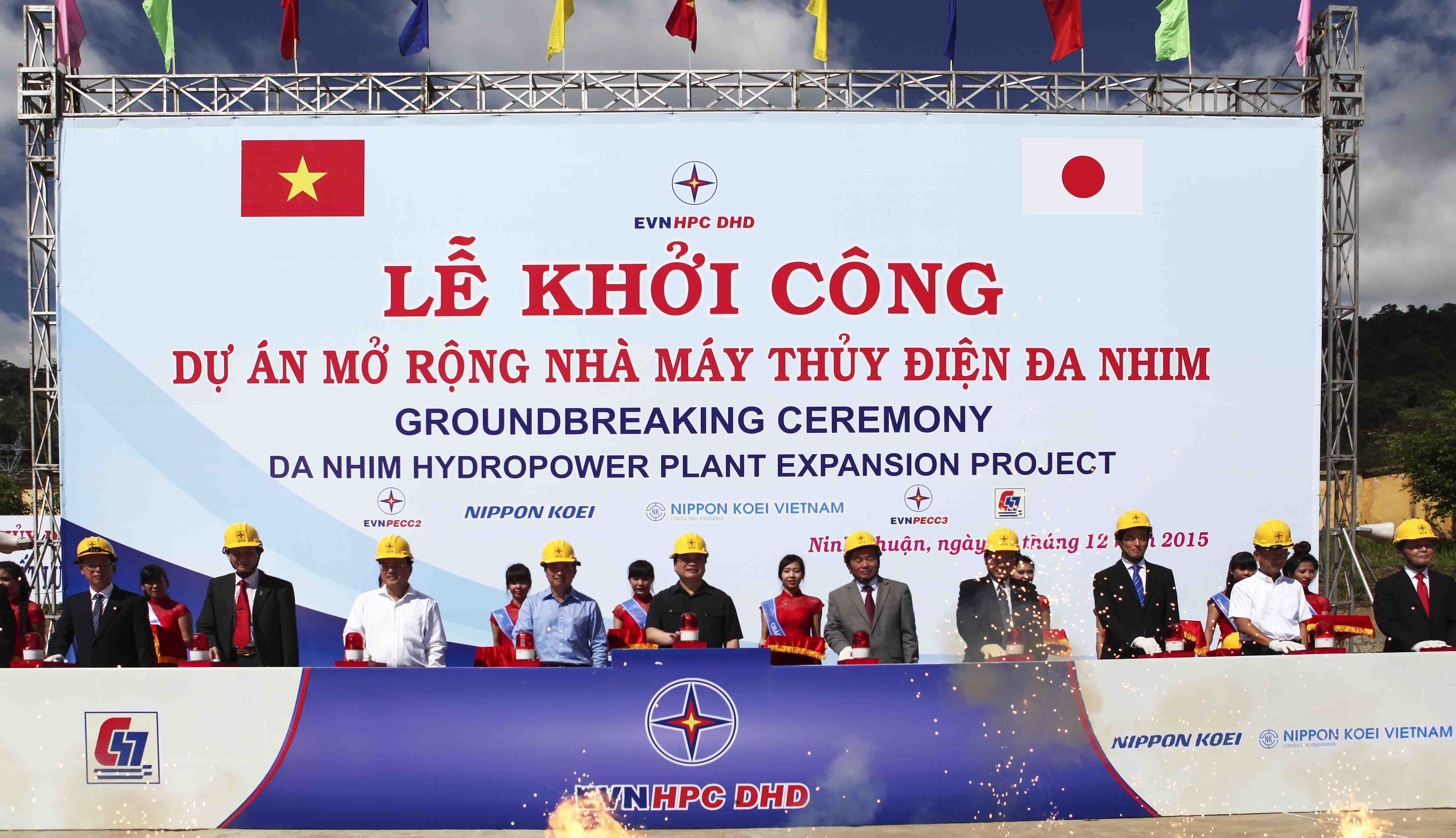 Phó Thủ tướng Hoàng Trung Hải phát lệnh khởi công Nhà máy Thủy điện Đa Nhim mở rộng