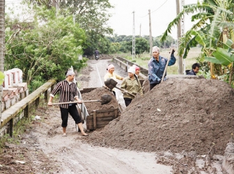 “5 không, 3 sạch” cùng xây dựng nông thôn mới