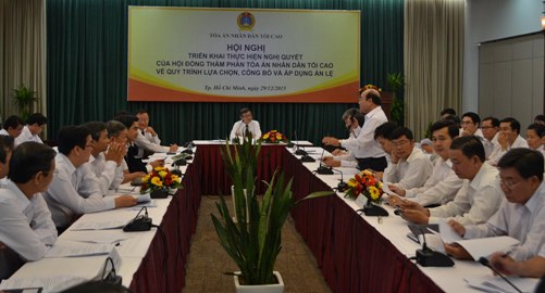 Triển khai Nghị quyết của Hội đồng Thẩm phán TANDTC về quy trình lựa chọn, công bố và áp dụng án lệ