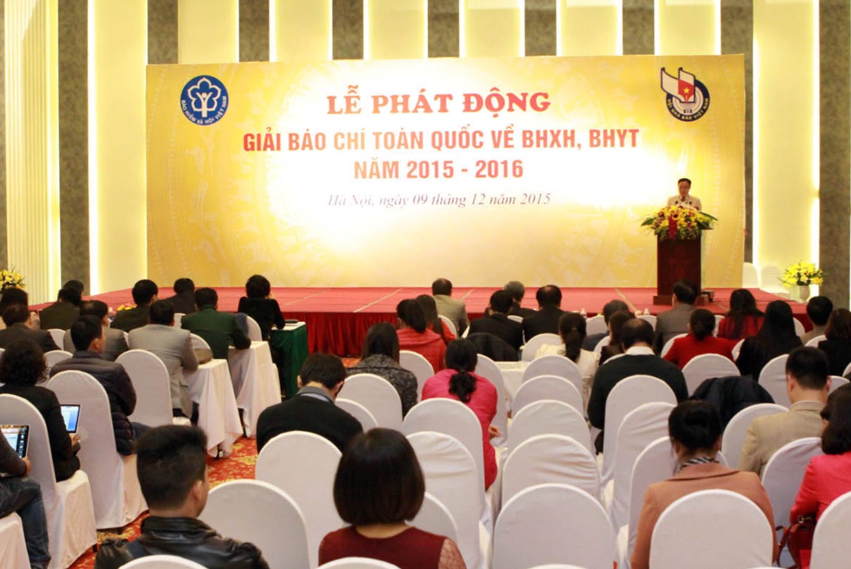 Phát động Giải báo chí toàn quốc về bảo hiểm xã hội, bảo hiểm y tế năm 2015 – 2016