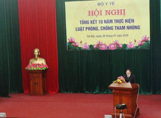 Bộ Y tế tổng kết 10 năm thực hiện Luật phòng, chống tham nhũng