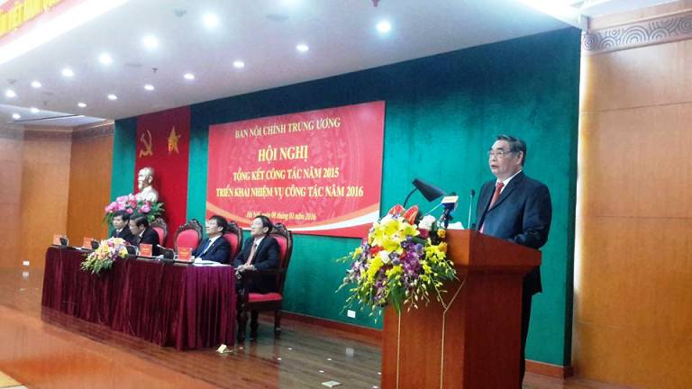Ban Nội chính Trung ương triển khai nhiệm vụ công tác năm 2016