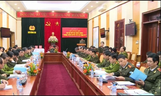 Bộ Công an Công bố 2 bộ thủ tục hành chính