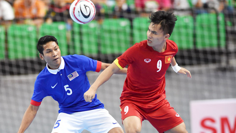 Thi đấu giao hữu giữa đội tuyển Futsal Việt Nam và Malaysia