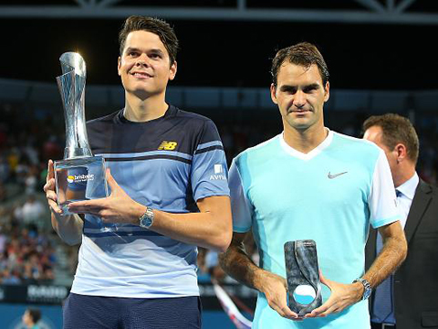 Federer thua Raonic ở Chung kết Brisbane International