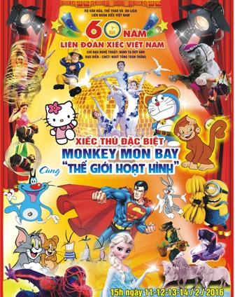 Chương trình xiếc đặc biệt mừng xuân Bính Thân