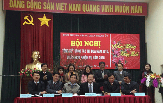 Hải Phòng Các Ban, cơ quan Thành uỷ triển khai nội dung thi đua năm 2016