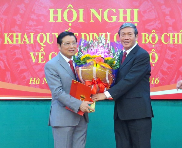 Trao quyết định bổ nhiệm Trưởng Ban Nội chính Trung ương