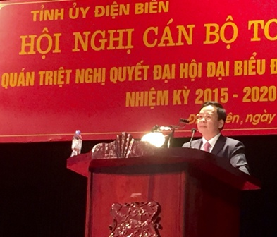 Điện Biên Quán triệt, học tập Nghị quyết Đại hội Đảng bộ tỉnh lần thứ XVIII, nhiệm kỳ 2015-2020