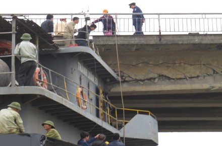 Hải Dương Khả năng lưu thông qua cầu An Thái sau sự cố bị tàu thủy làm hư hỏng