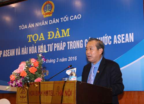 Hội nhập ASEAN và hài hòa hóa tư pháp trong các nước ASEAN