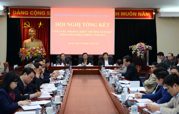 Khối thi đua các Ban Đảng Trung ương triển khai nhiệm vụ công tác năm 2016