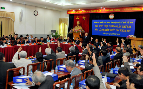 Có được điều chỉnh danh sách người ứng cử sau hiệp thương lần thứ hai