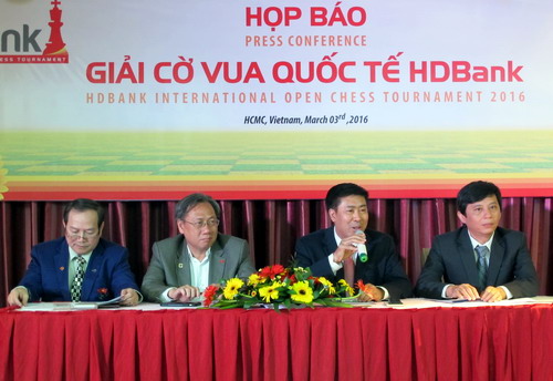Giải cờ vua quốc tế HDBank lần thứ 6 năm 2016 diễn ra từ 8 - 14 3