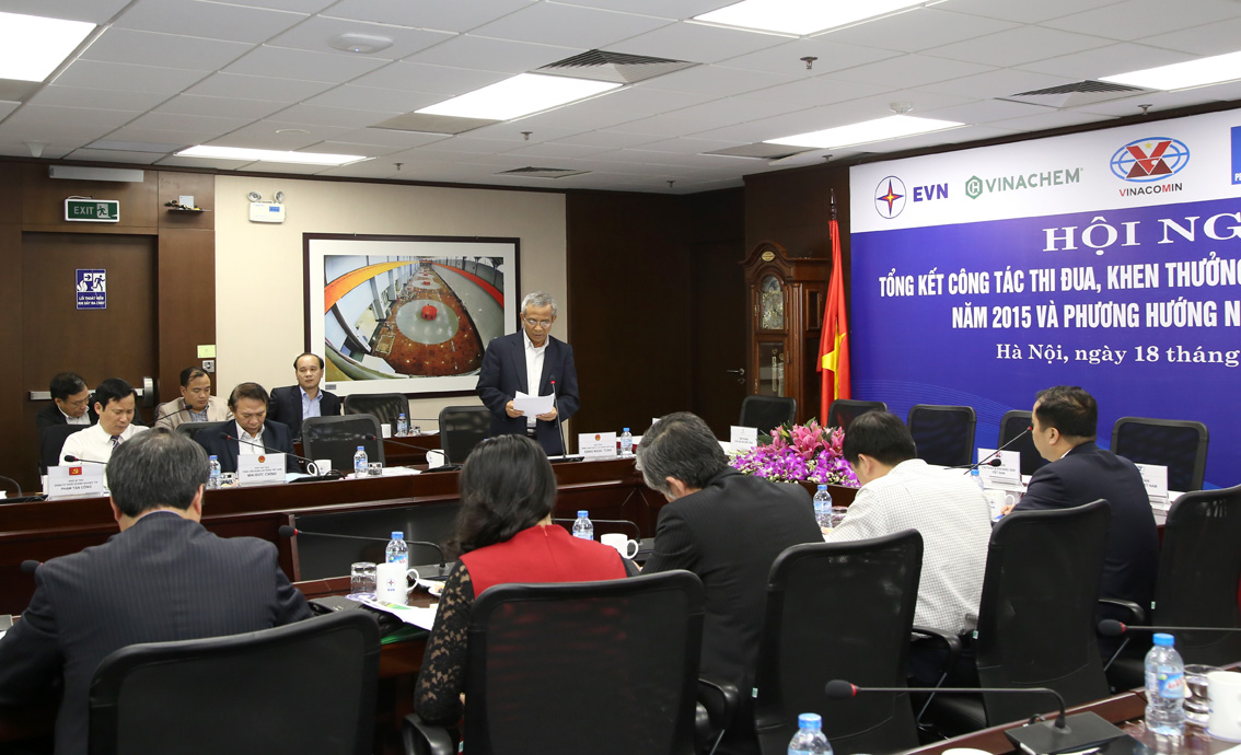 Năm 2015, EVN dẫn đầu Khối thi đua các Tập đoàn