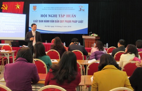 Tập huấn Luật ban hành văn bản quy phạm pháp luật