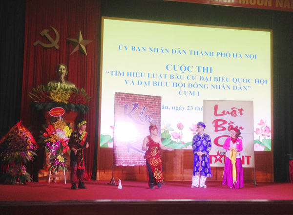 Hà Nội Thi “Tìm hiểu Luật Bầu cử đại biểu Quốc hội và đại biểu HĐND”
