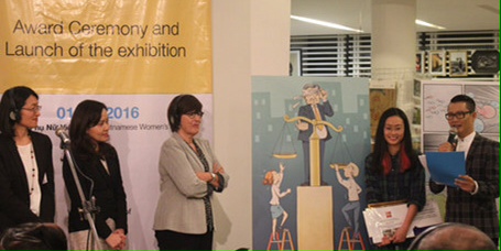 Trao giải Cuộc thi vẽ tranh hý họa về bình đẳng giới
