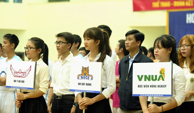 Khai mạc Giải Thể thao sinh viên Việt Nam khu vực Hà Nội