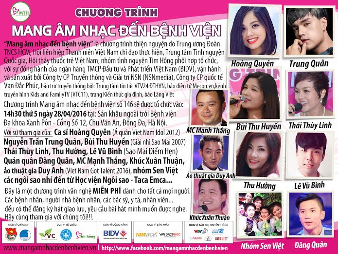 Mang âm nhạc đến bệnh viện số đặc biệt 30 4 - 1 5