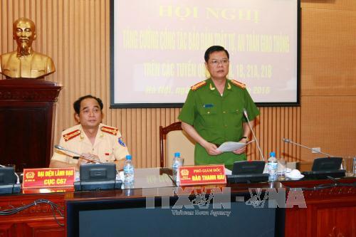 Hà Nội Tăng cường bảo đảm trật tự an toàn giao thông trên các tuyến Quốc lộ