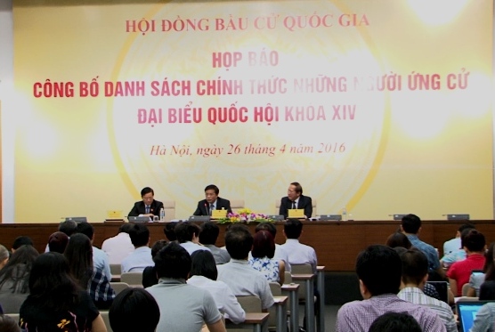 Công bố danh sách 870 người ứng cử đại biểu Quốc hội khóa XIV