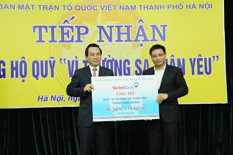 Hà Nội đã tiếp nhận ủng hộ Quỹ “Vì Trường Sa thân yêu” hơn 13 tỷ đồng