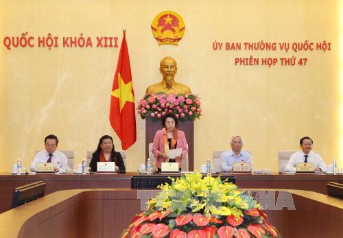 Khai mạc phiên họp thứ 47 của Ủy ban Thường vụ Quốc hội