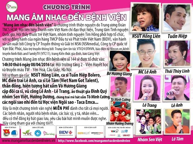 Khởi động Chương trình thiện nguyện Mang âm nhạc đến bệnh viện
