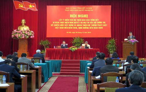 Tiếp tục thực hiện Chiến lược xây dựng và hoàn thiện hệ thống pháp luật Việt Nam