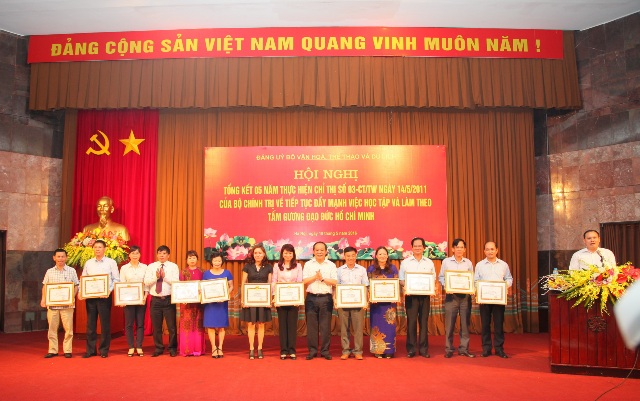 Đảng ủy Bộ Văn hóa, Thể thao và Du lịch tổng kết 5 năm thực hiện Chỉ thị 03-CT TW