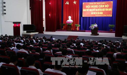 Các địa phương tổ chức hội nghị quán triệt, triển khai Nghị quyết Đại hội XII của Đảng