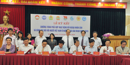 Tăng cường phối hợp hoạt động đối ngoại nhân dân và công tác đối với người Việt Nam ở nước ngoài