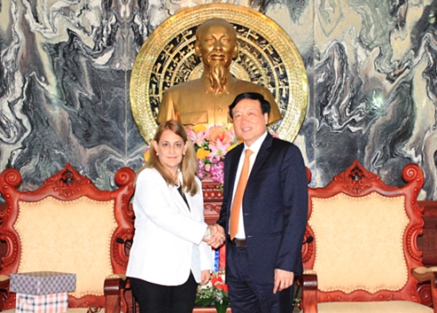 Chánh án Nguyễn Hòa Bình tiếp Đoàn cán bộ cấp cao Viện kiểm sát nhân dân tối cao Cuba