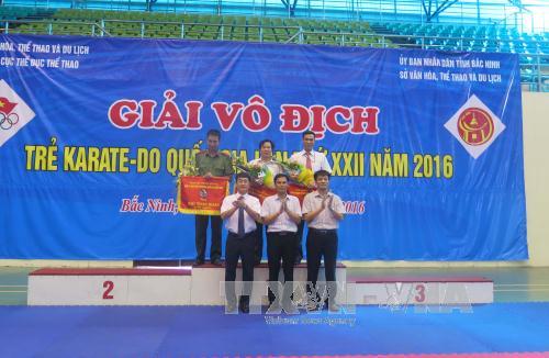 Bế mạc Giải vô địch trẻ Karatedo Quốc gia năm 2016