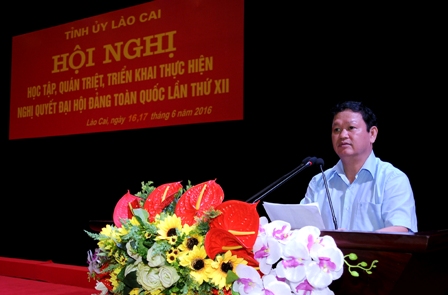 Lào Cai Tổ chức học tập, quán triệt Nghị quyết Đại hội XII của Đảng