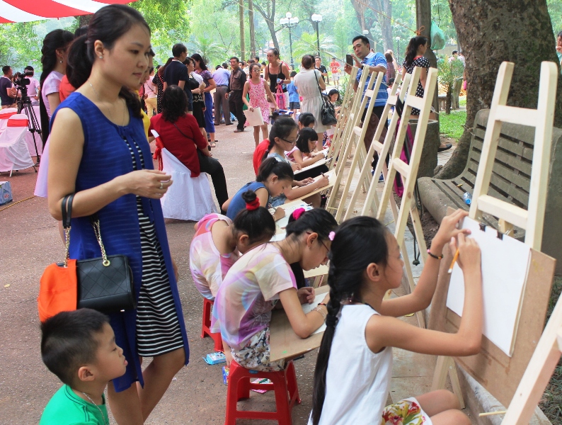 Cuộc thi vẽ tranh quốc tế “Em yêu Hà Nội – Thành phố hòa bình”