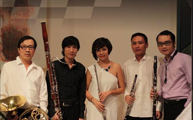 Ngũ tấu kèn gỗ Fantasia biểu diễn hòa nhạc ngoài trời tại Hà Nội