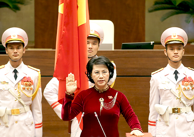 Chủ tịch Quốc hội Nguyễn Thị Kim Ngân tuyên thệ nhậm chức