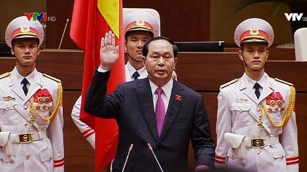 Chủ tịch nước Trần Đại Quang tuyên thệ nhậm chức