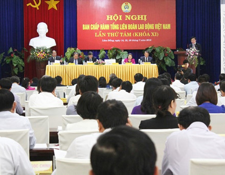 Hội nghị Ban Chấp hành Tổng Liên đoàn Lao động Việt Nam lần thứ 8