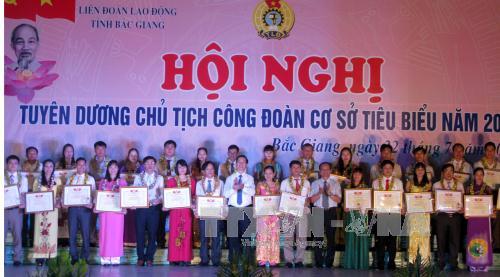 Bắc Giang tuyên dương 87 Chủ tịch công đoàn cơ sở tiêu biểu