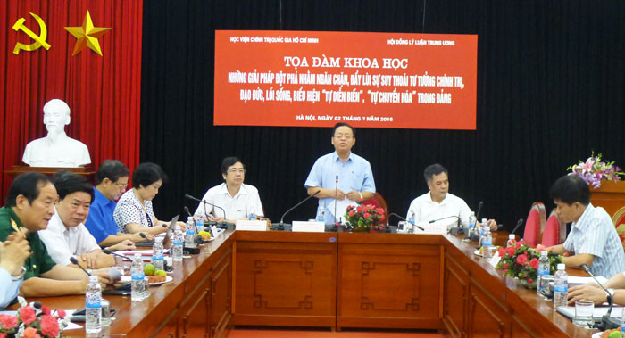 Những giải pháp đột phá nhằm ngăn chặn, đẩy lùi suy thoái tư tưởng chính trị, đạo đức, lối sống
